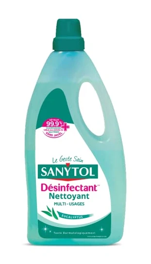 Sanytol - 33631220 - Désinfectant Nettoyant Sols - 1 L - Lot de 2