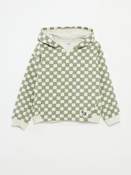 Sweat à capuche loose en french terry