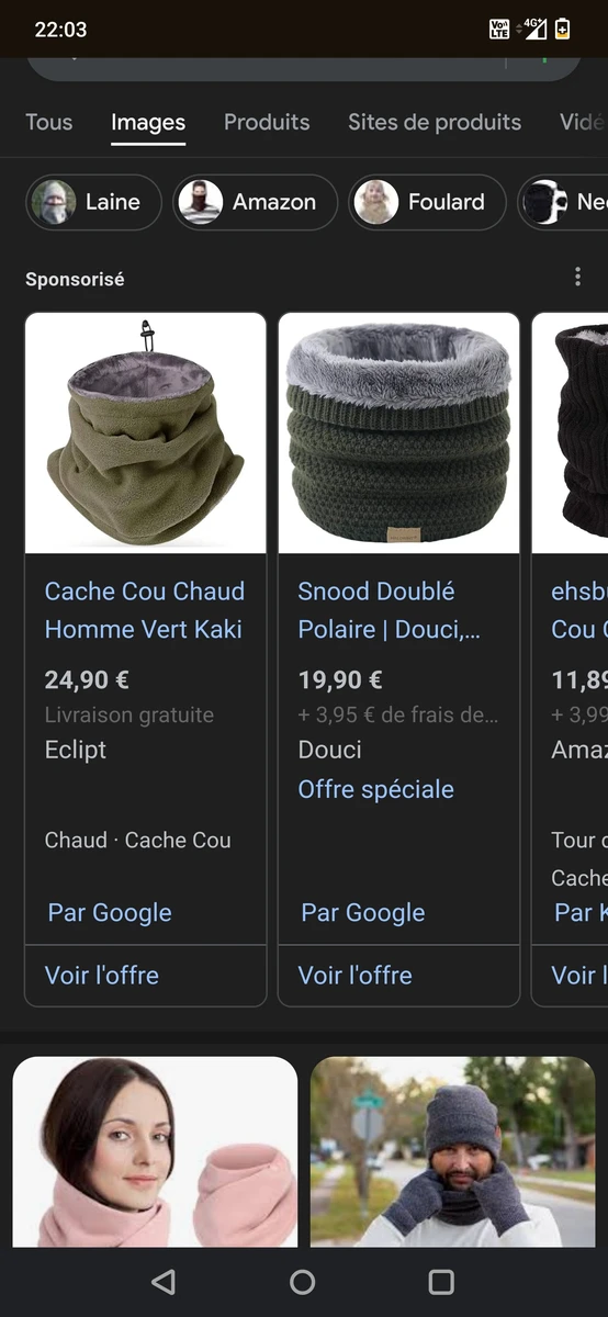 Cache cou chaud 