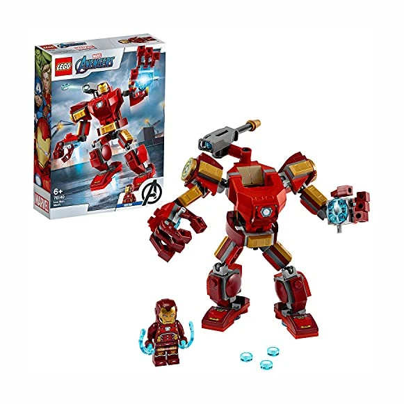 LEGO 76140 Marvel Super Heroes Le Robot d’Iron Man, Figurine de Combat pour Enfants de 6 Ans et Plus