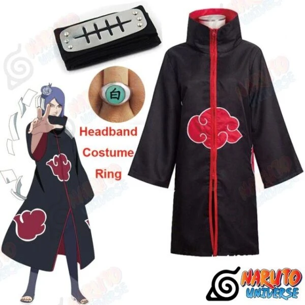 Konan Costume Cosplay Akatsuki Cloak #1 - Naruto Universe Official