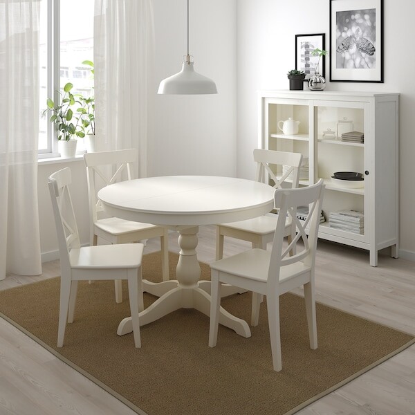 INGATORP Table extensible, blanc 110/155 cm - IKEA