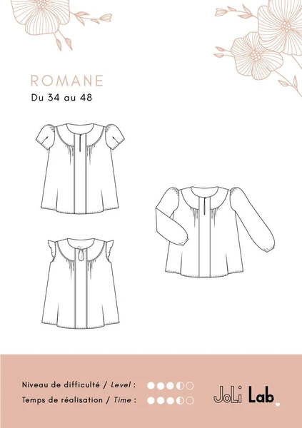 Blouse Romane - Patron Couture PDF