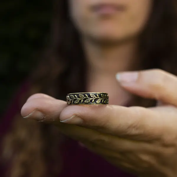 Bague Bohemian feathers