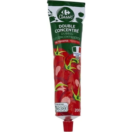 Sauce double concentré tomates