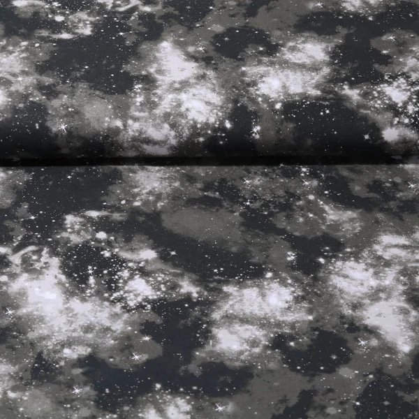 Popeline de coton - Impression numérique Galaxie Vert