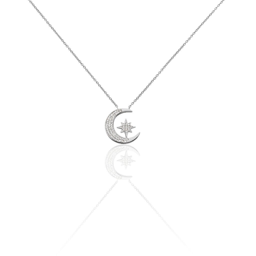 Collier Soleina Argent Blanc Oxyde De Zirconium