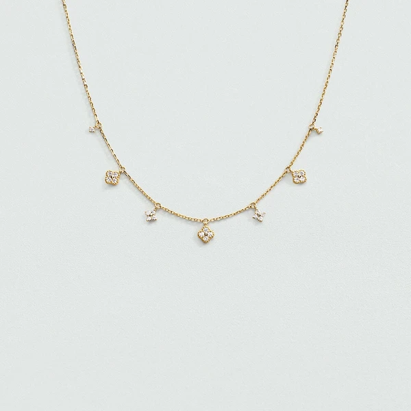 Collier ras du cou BELOVED - Cristal / Doré
