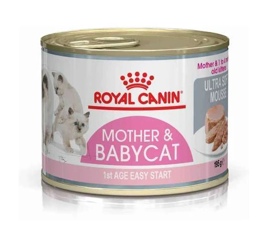 Tendre mousse chatte et chaton 0 à 4 mois Mother&Babycat 195g