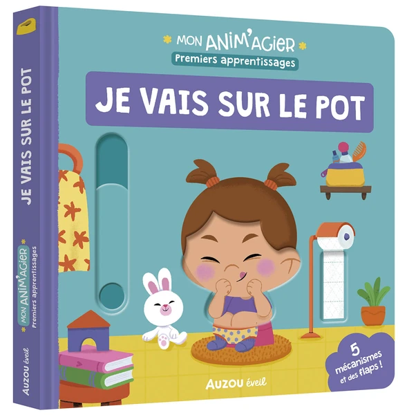 Mon anim'agier - Premiers apprentissages - Je vais sur le pot - Livres enfants - Auzou