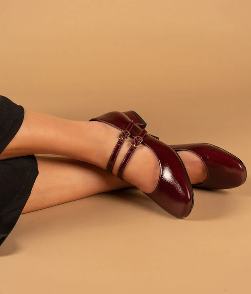 Ballerine Bonnie lie-de-vin