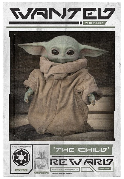 The Mandalorian - Wanted The Child Maxi - Poster