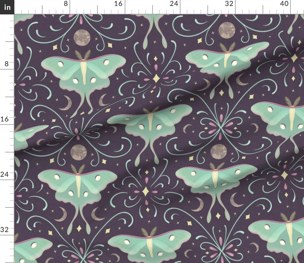 Fabric in Moon Moth at Midn