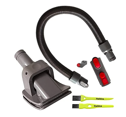 Italdos Brosse Poils Chat et Chien pour Aspirateur Dyson V11 V10 V8 V7 pour Chute de Poils d'Animauxavec Adaptateur et Convertisseur + 2 Brosses