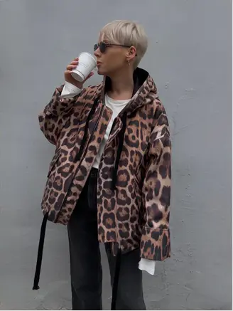 Leopard Hooded Jacket