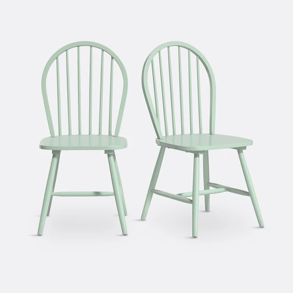 Lot de 2 chaises à barreaux, WINDSOR