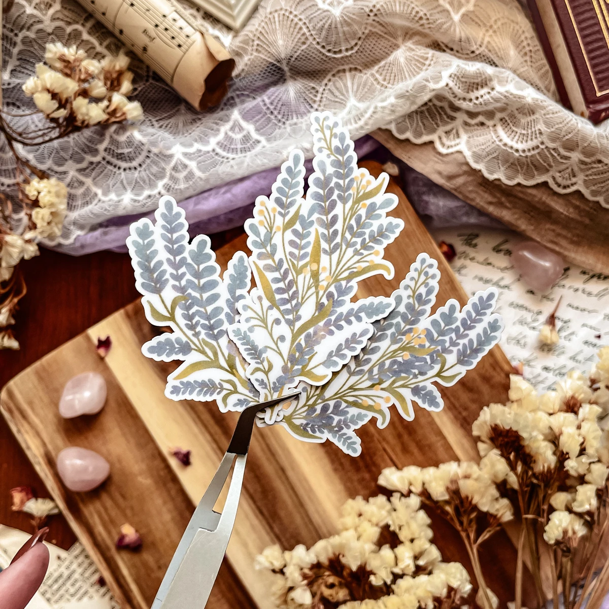 Lot de 3 grands stickers Lavande