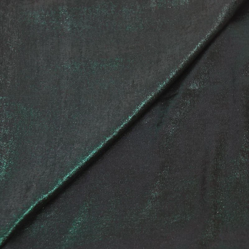 Crêpe irisé vert émeraude