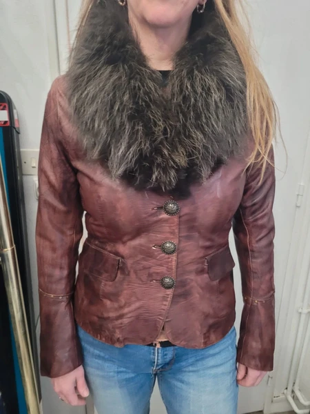 Veste perfecto cuir Oakwood