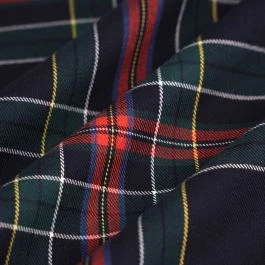 Tissu tartan à carreaux bleu Clan