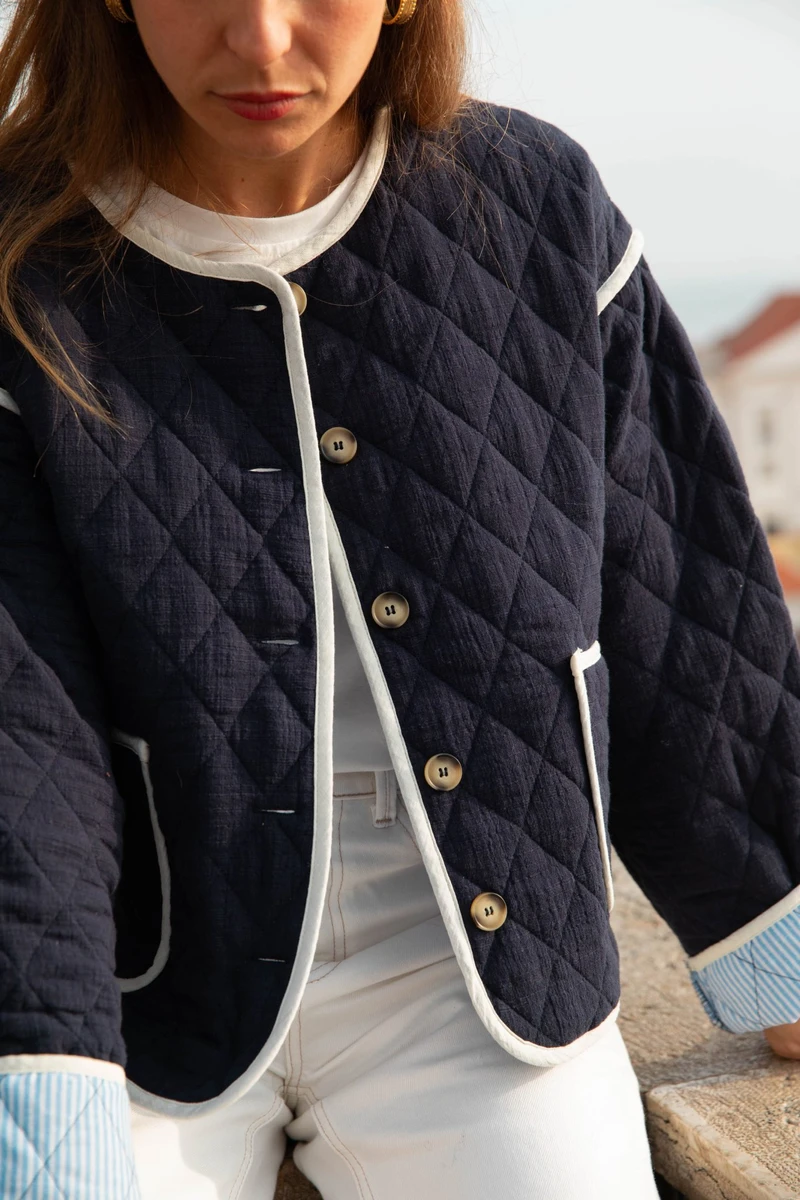 Veste Candice bleu marine