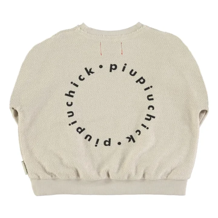 Sweat Logo Coton Bio | Ecru