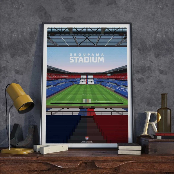 Affiche Olympique Lyonnais - Affiche Groupama Stadium