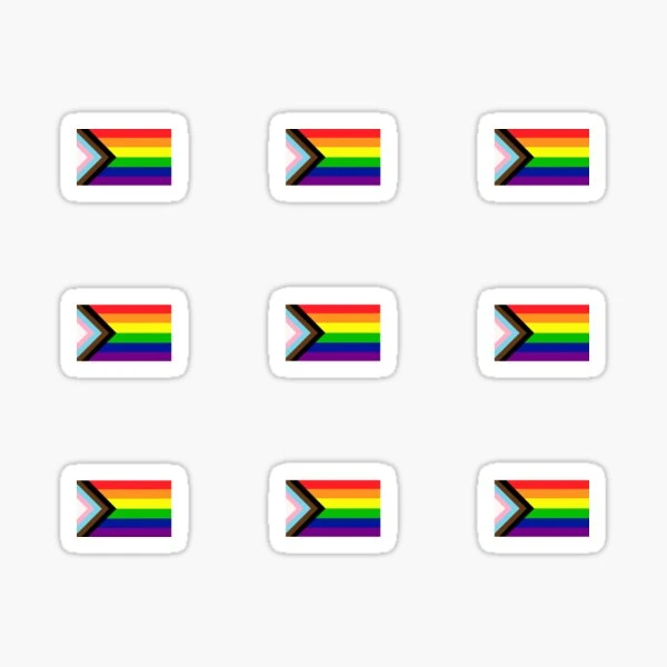 Drapeau de fierté de progrès subtil | Sticker