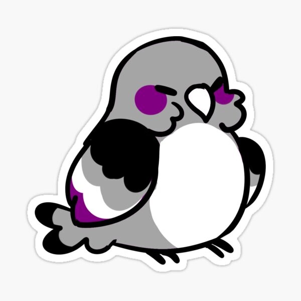 asexual pride parrot | Sticker