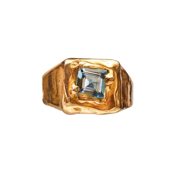 Marzo - Handmade gold plated ring | Simuero