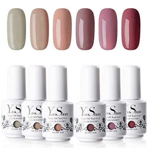 Vernis gel Semi permanent (lot de 6) 