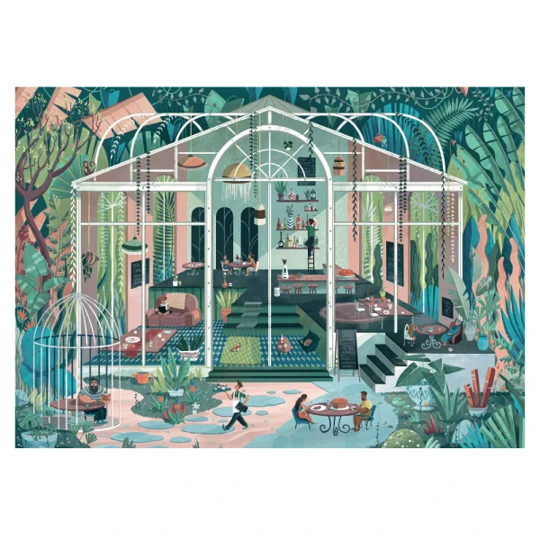 Puzzle Le Café dans la Jungle - Trevell - 1000 pièces