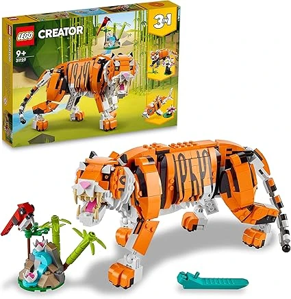 Lego Creator 3-en-1 Sa Majesté Le Tigre - Jeu de Construction 31129
