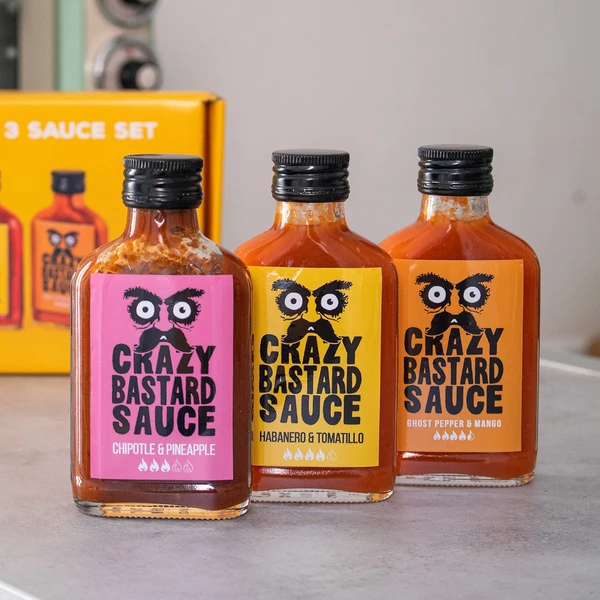 Un Pack de Crazy Bastard Sauce