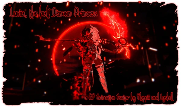 VRchat RP Animation Avatar: Lucia, the half Demon Princess by Floppiii & Lysbell