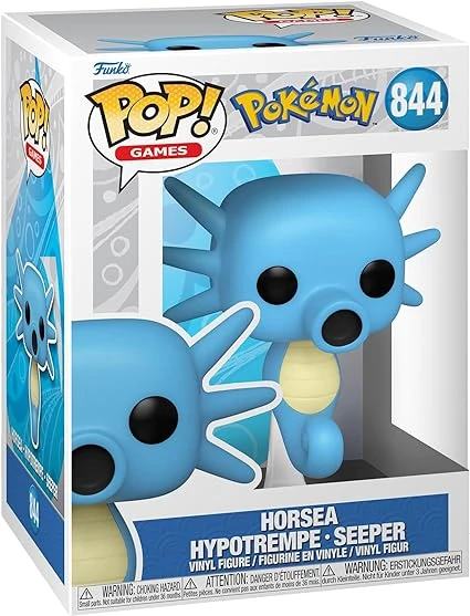 Funko Pop! Games: Pokemon - Horsea - Hypotrempe - Figurine en Vinyle à Collectionner - Idée de Cadeau - Produits Officiels - Jouets pour Les Enfants et Adultes - Video Games Fans