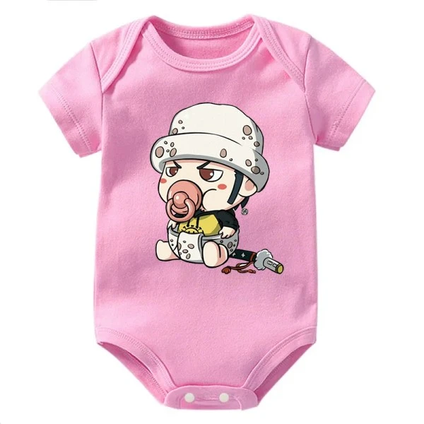 Baby Trafalgar Law One Piece Cotton Anime Onesies - One Piece Universe - The Best Store for One Piece Merchandise