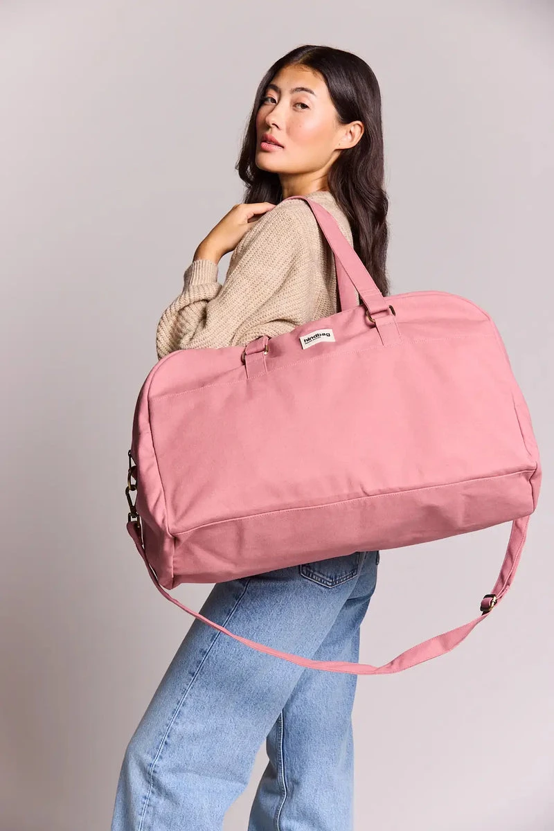 Grand Sac de voyage Yves Rose Blush Coton Bio | Hindbag