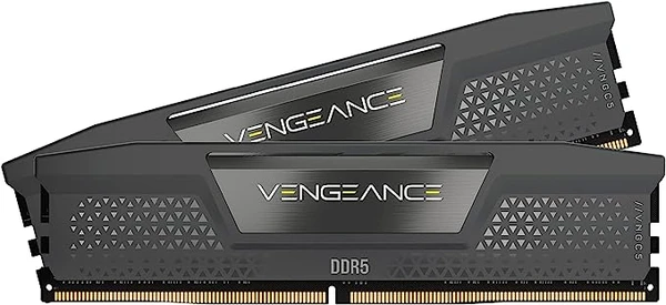 CORSAIR VENGEANCE DDR5 RAM 32Go (2x16Go) 6000MHz CL36 AMD EXPO Compatible iCUE Mémoire d'Ordinateur - Gris (CMK32GX5M2D6000Z36)