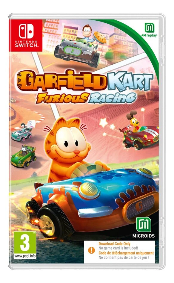 Nintendo Switch Garfield Kart Furious Racing - Code in a box FR/ANG