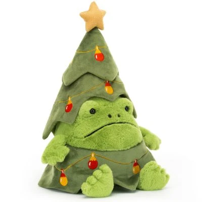Peluche Arbre de Noël Ricky la grenouille (29 cm)