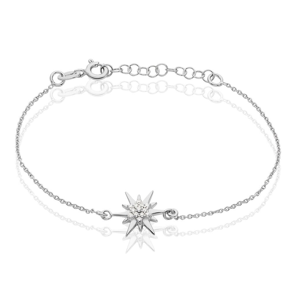 Bracelet Berta Argent Blanc Oxyde De Zirconium