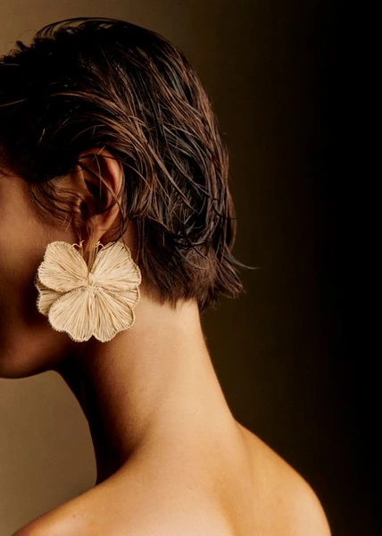 Anneaux Luana - Naturel - Raphia - Sézane