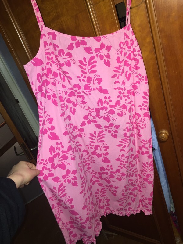 robe hawaïenne rose T44