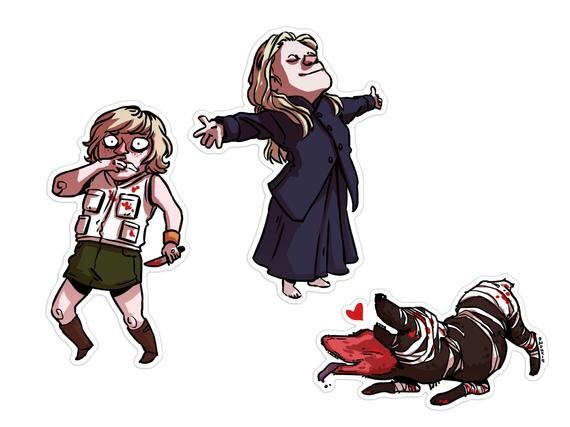 Silent Hill 3 | Spooky cute Heather Mason vinyl stickers pack