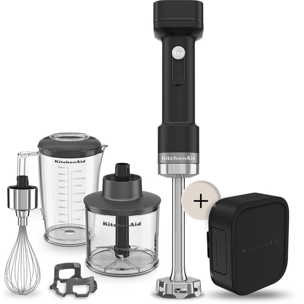 MIXEUR PLONGEANT SANS FIL AVEC ACCESSOIRES ET BATTERIE - KITCHENAID GO