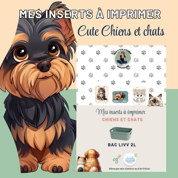 Insert Livv chiens et chats - 10 inserts irrésistible