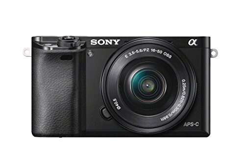 Sony ILCE6000LB Appareil Photo Numérique Hybride Capteur APSC 24,3 Mpix Autofocus ultrarapide + objectif 1650 mm rétractable noir