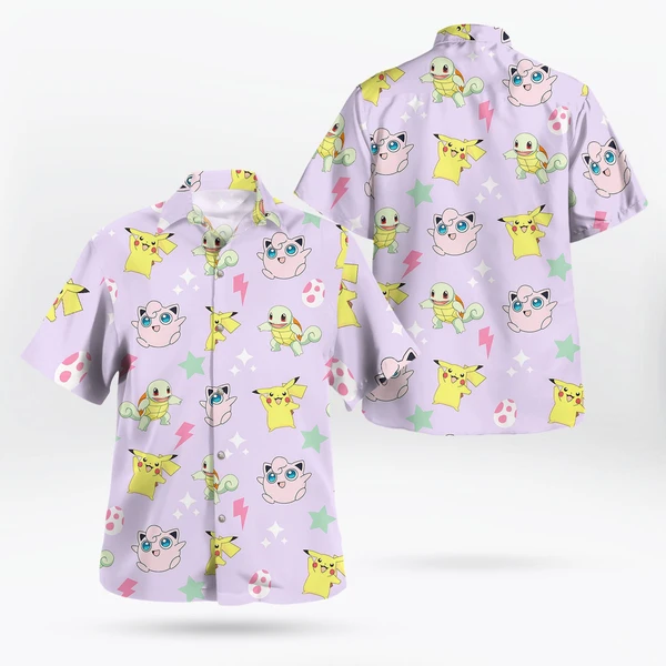 Pokemon Hawaiian Shirts New Collections 2025 | Tropi Hawaiian Shirts Store