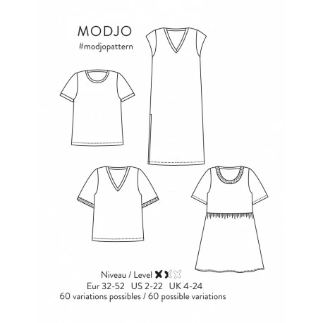 Patron Atelier Scämmit T-shirt/Robe - Modjo